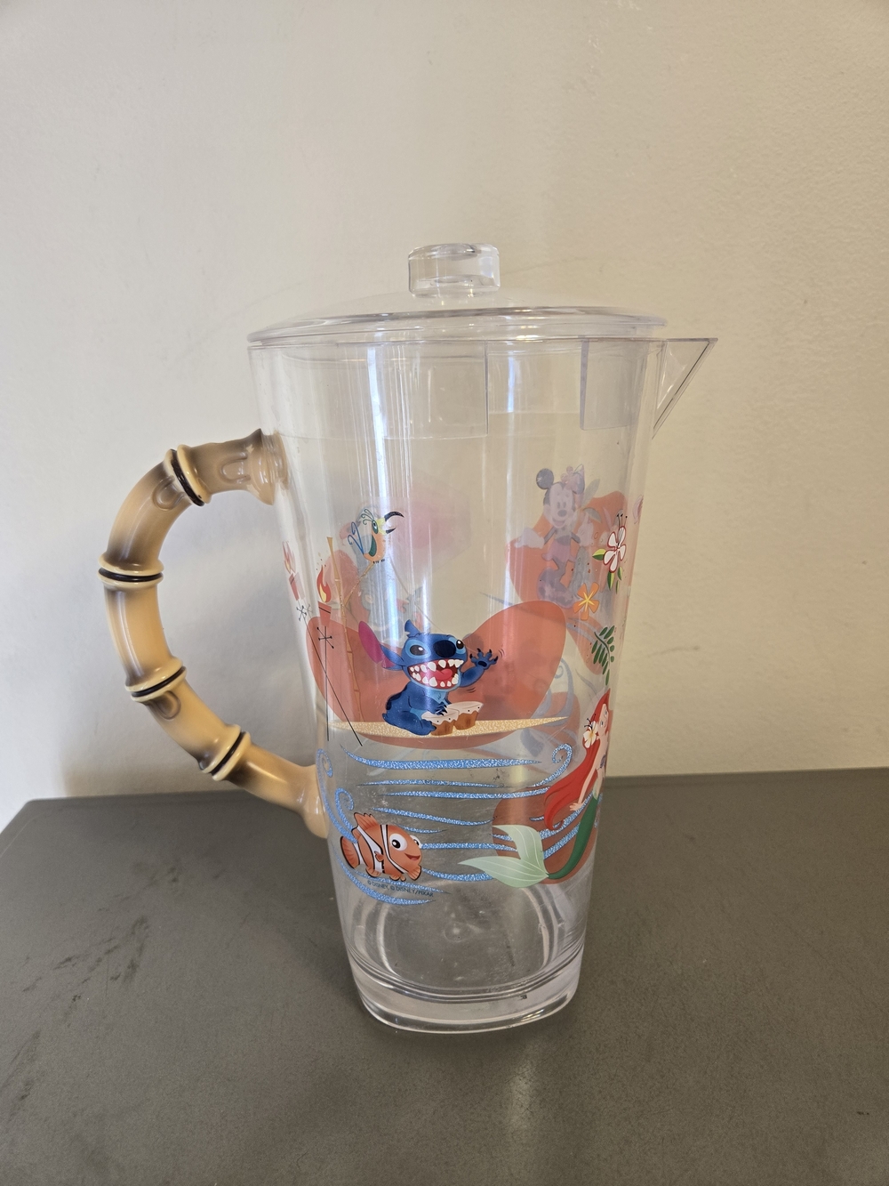 Clear Acrylic Disney Luau 60 Ounce Tiki Pitcher